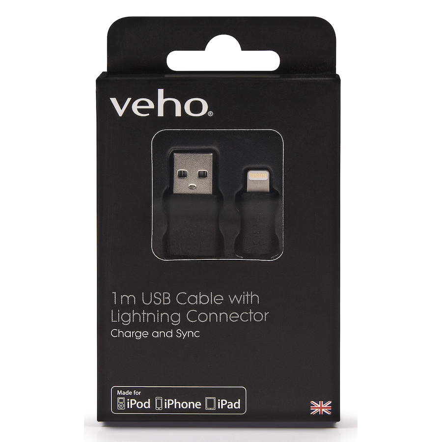 Image 734240_ALTMORE3.jpg, Product 734-240 / Price $14.99, Veho Pebble Certified MFi Lightning to USB Charge and Sync Cable from Veho on TSC.ca's Electronics department