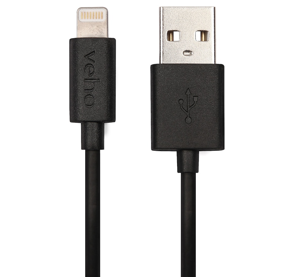Image 734241_ALTMORE1.jpg, Product 734-241 / Price $17.99, Veho Pebble Certified MFi Lightning to USB Charge and Sync Cable (0.2 m) from Veho on TSC.ca's Electronics department