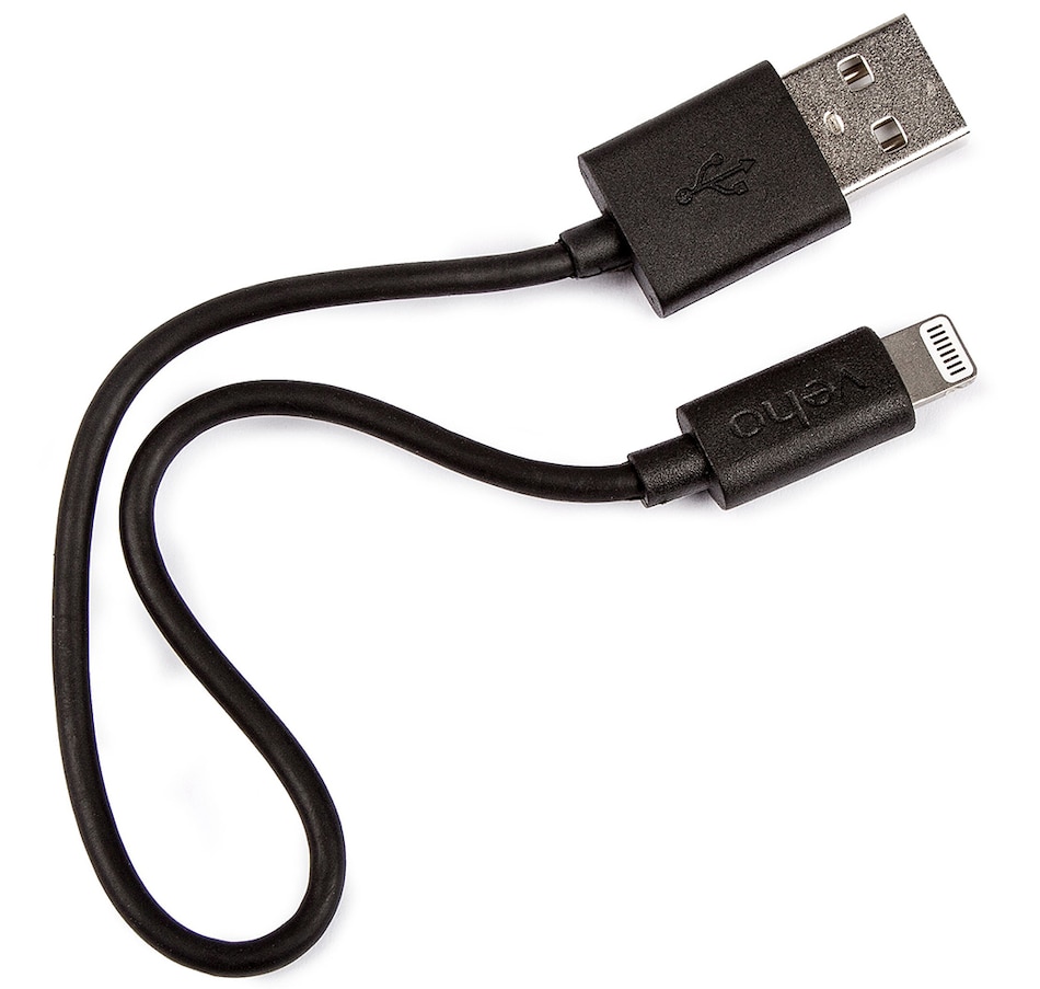 Image 734241_ALTMORE2.jpg, Product 734-241 / Price $17.99, Veho Pebble Certified MFi Lightning to USB Charge and Sync Cable (0.2 m) from Veho on TSC.ca's Electronics department