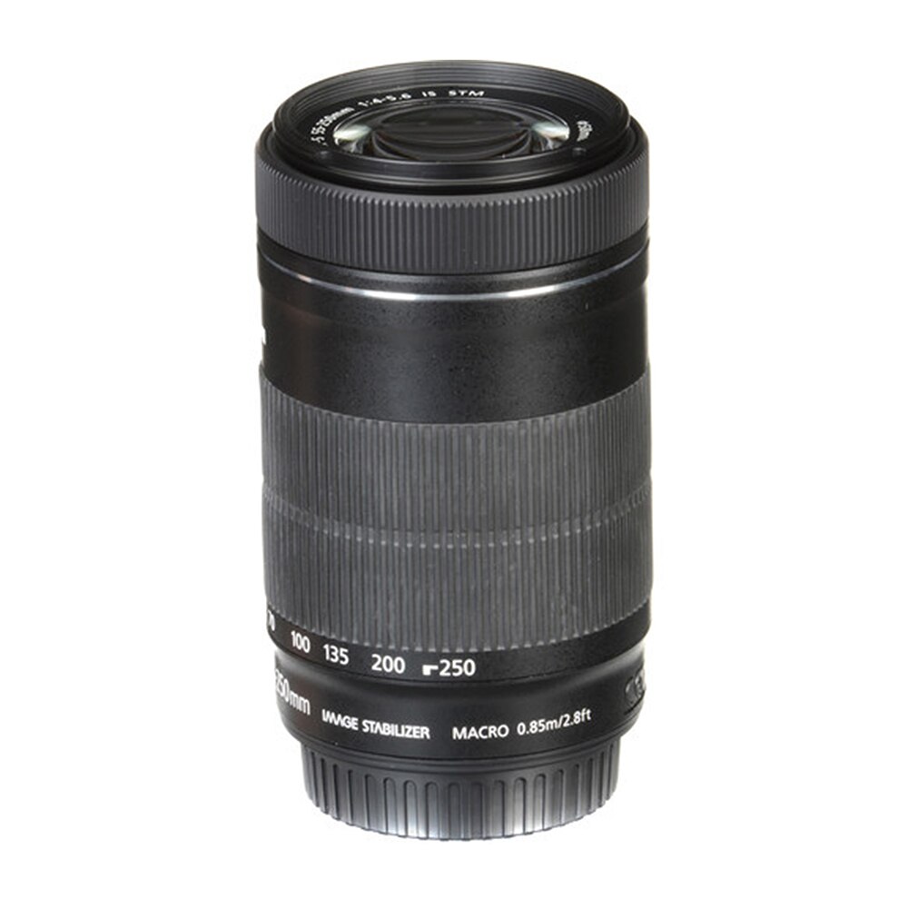 【K2102】 Canon EF-S 55-250 4‐5.6 IS STM Canon EF-S 55-250mm f/4-5.6 IS STM Lens 8546B002 DSLR Non