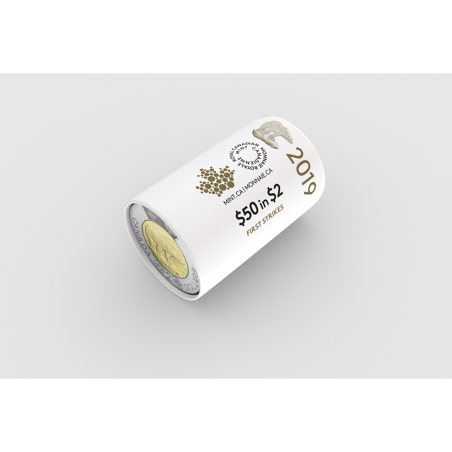 Image 734412_ALTMORE1.jpg, Product 734-412 / Price $189.95, 2019 First Strikes Special Wrap Roll Collection from Royal Canadian Mint (RCM) on TSC.ca's Coins department