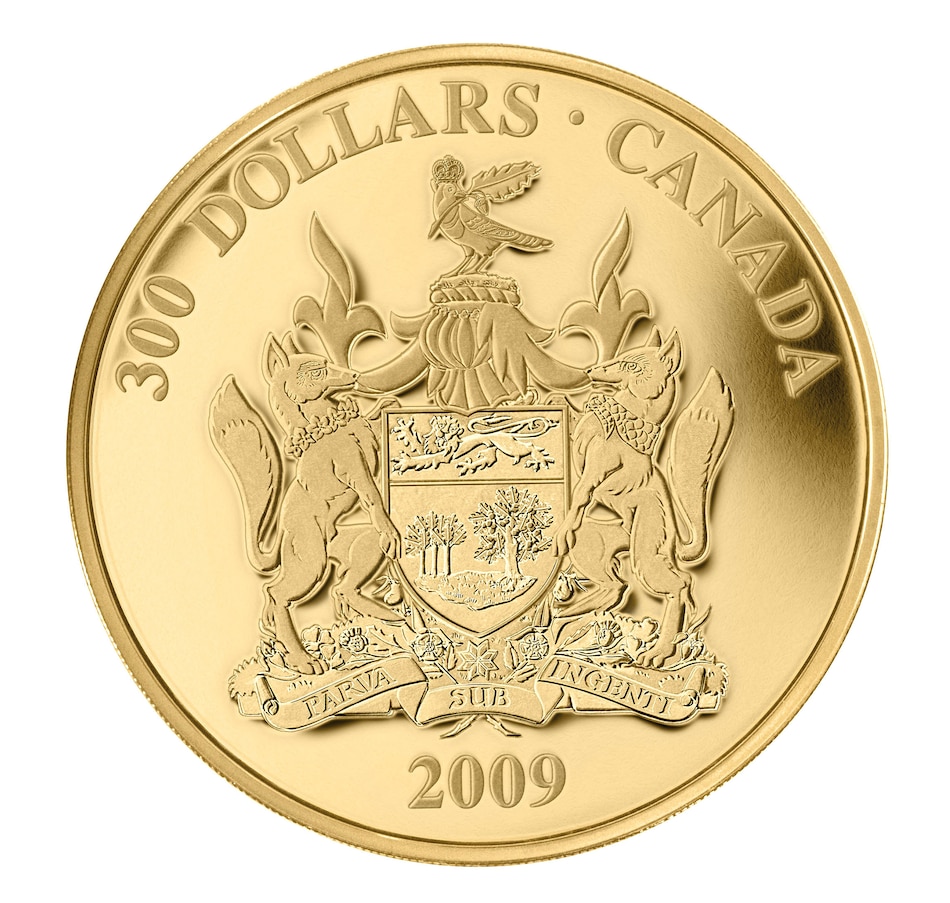 Image 734429.jpg, Product 734-429 / Price $4,299.95, 2009 $300 Prince Edward Island Provincial Coat of Arms Gold Coin from Royal Canadian Mint (RCM) on TSC.ca's Coins department