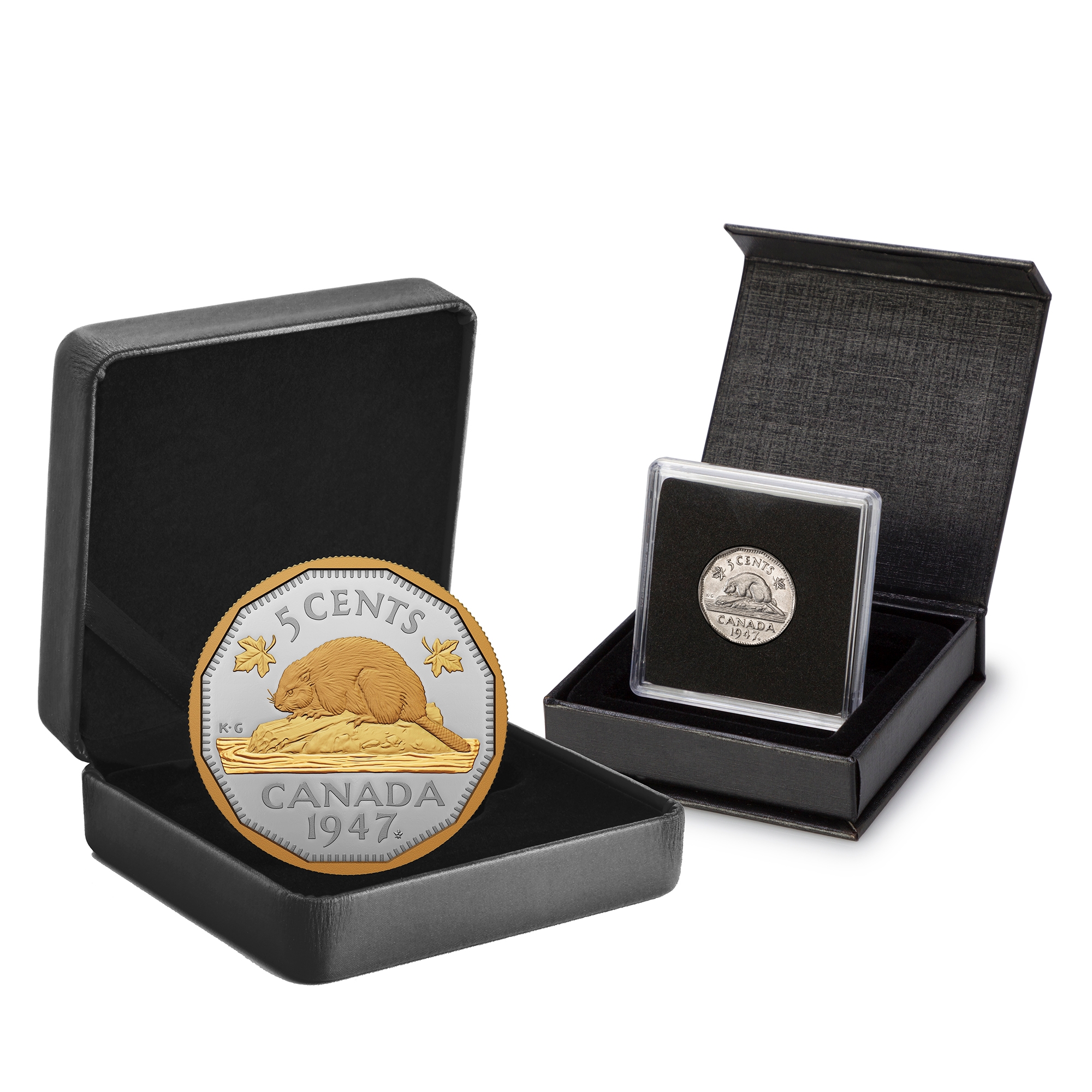 2023 1947 Maple Leaf Five Cent Fine Silver Coin - TSC.ca