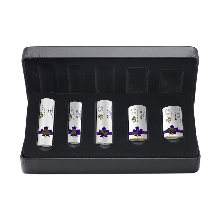 Image 734518.jpg, Product 734-518 / Price $199.95, 2023 Collector Edition Special Wrap Roll Coin Set - Coins Not Issued for Circulation from Royal Canadian Mint (RCM) on TSC.ca's Coins department