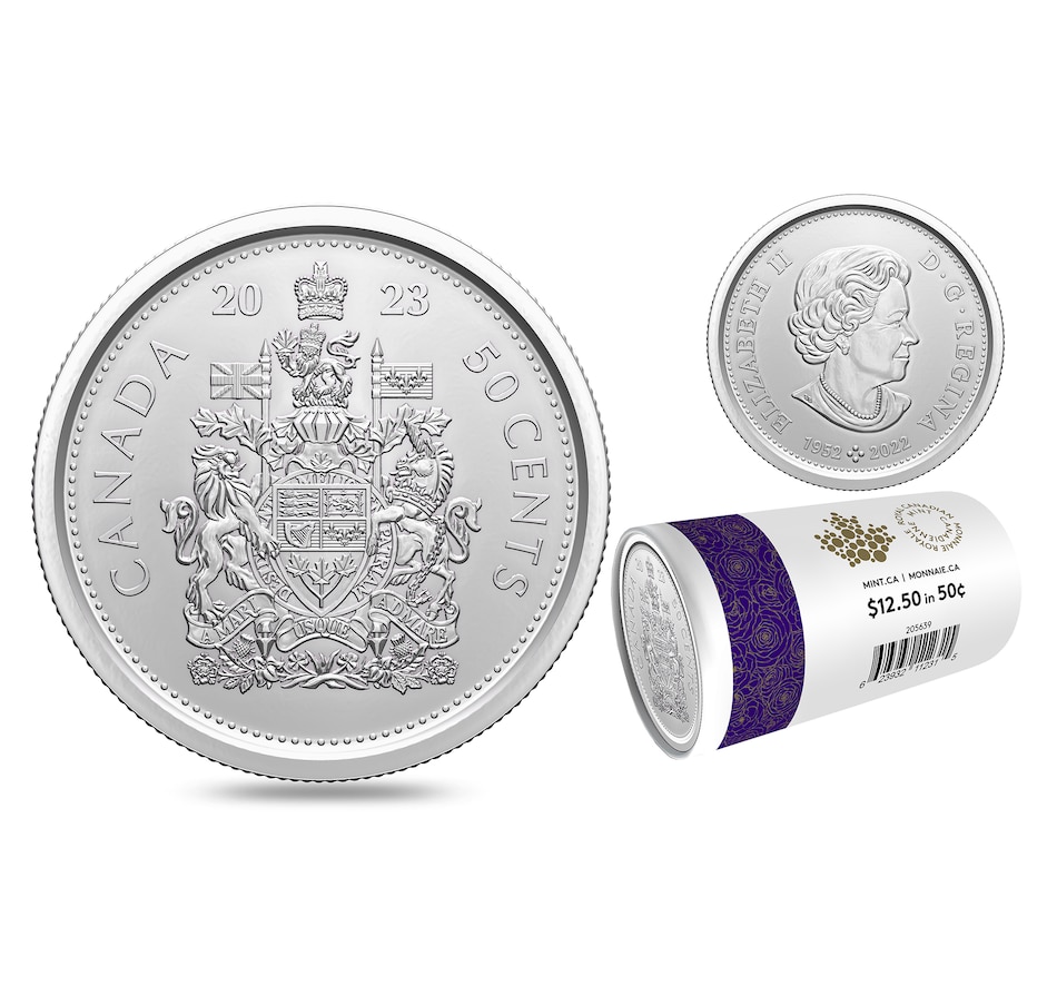 Image 734519_ALTMORE3.jpg, Product 734-519 / Price $39.95, 2023 Collector Half-Dollar Coin Roll (25 coins, numismatic uncirculated) from Royal Canadian Mint (RCM) on TSC.ca's Coins department