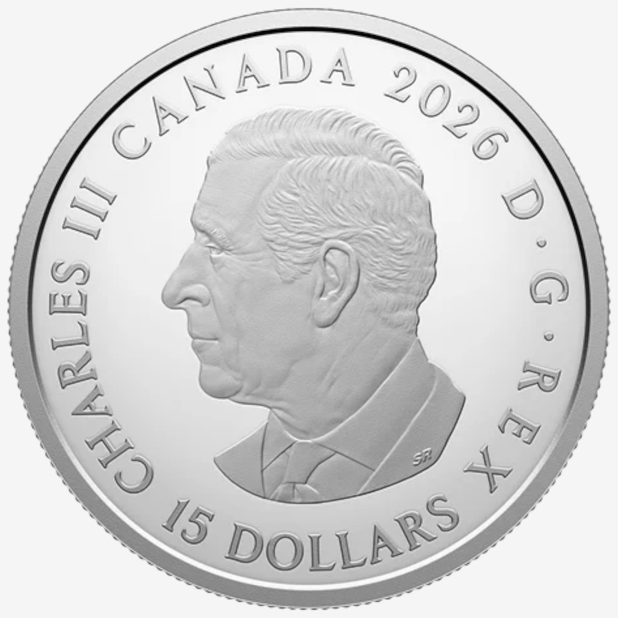 Image 734545_ALTMORE2.jpg, Product 734-545 / Price $219.95, 2026 $15 Clan Animals Bear 3/4 Oz Fine Silver Coin from Royal Canadian Mint (RCM) on TSC.ca's Coins department