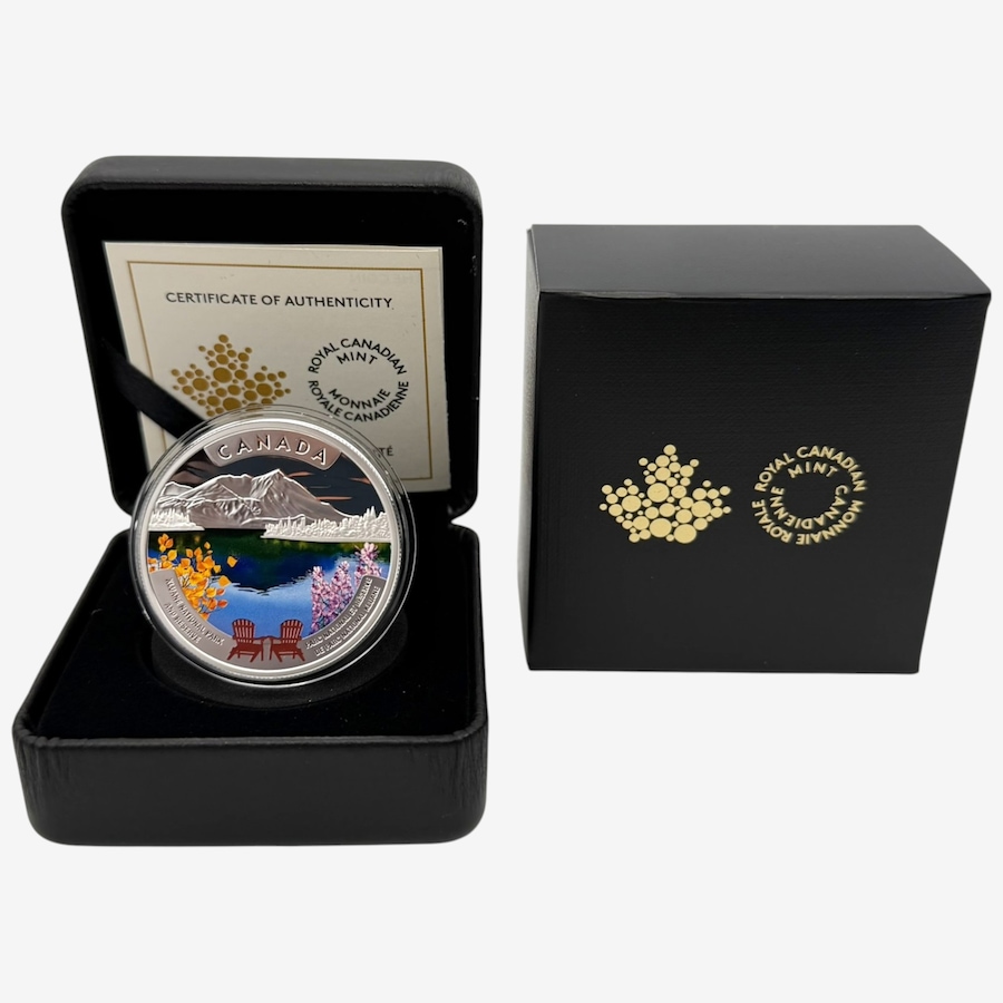 Image 734546.jpg, Product 734-546 / Price $279.95, 2026 $20 Kluane National Park and Reserve Fine Silver Coin from Royal Canadian Mint (RCM) on TSC.ca's Coins department