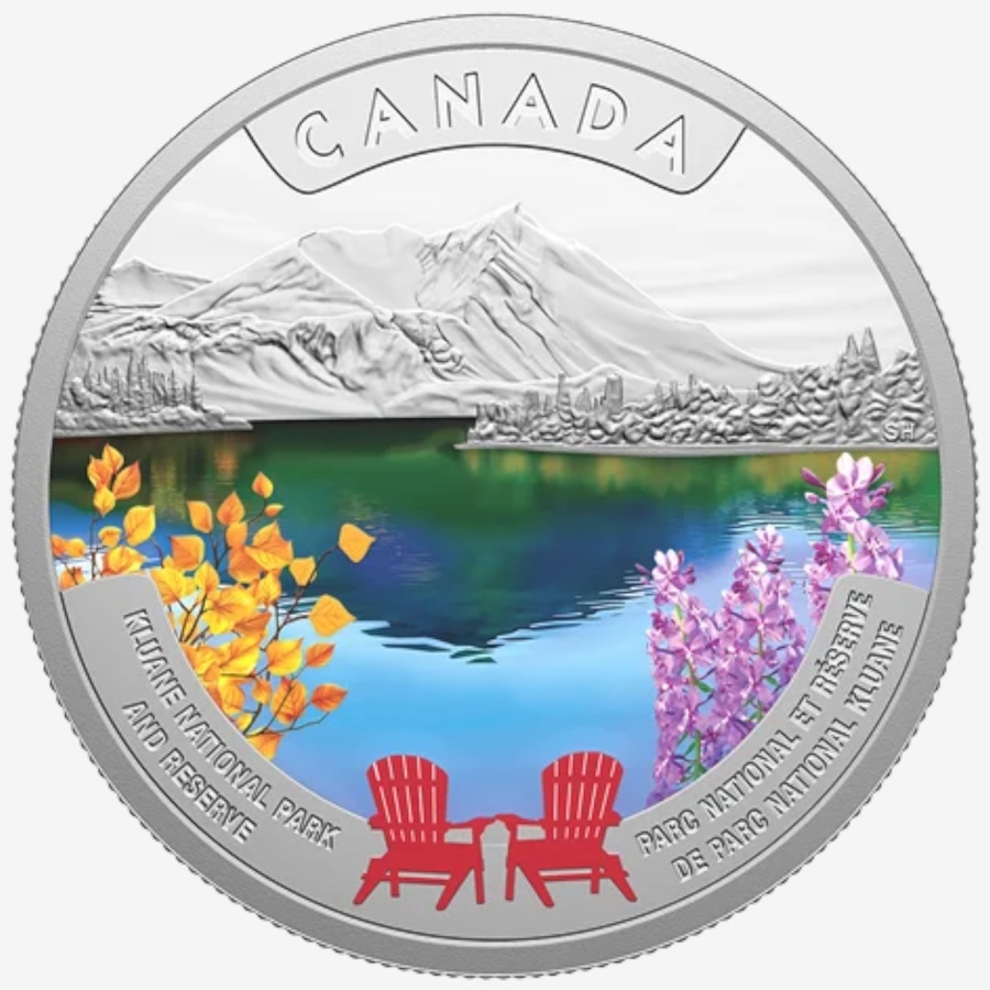 Image 734546_ALTMORE1.jpg, Product 734-546 / Price $279.95, 2026 $20 Kluane National Park and Reserve Fine Silver Coin from Royal Canadian Mint (RCM) on TSC.ca's Coins department