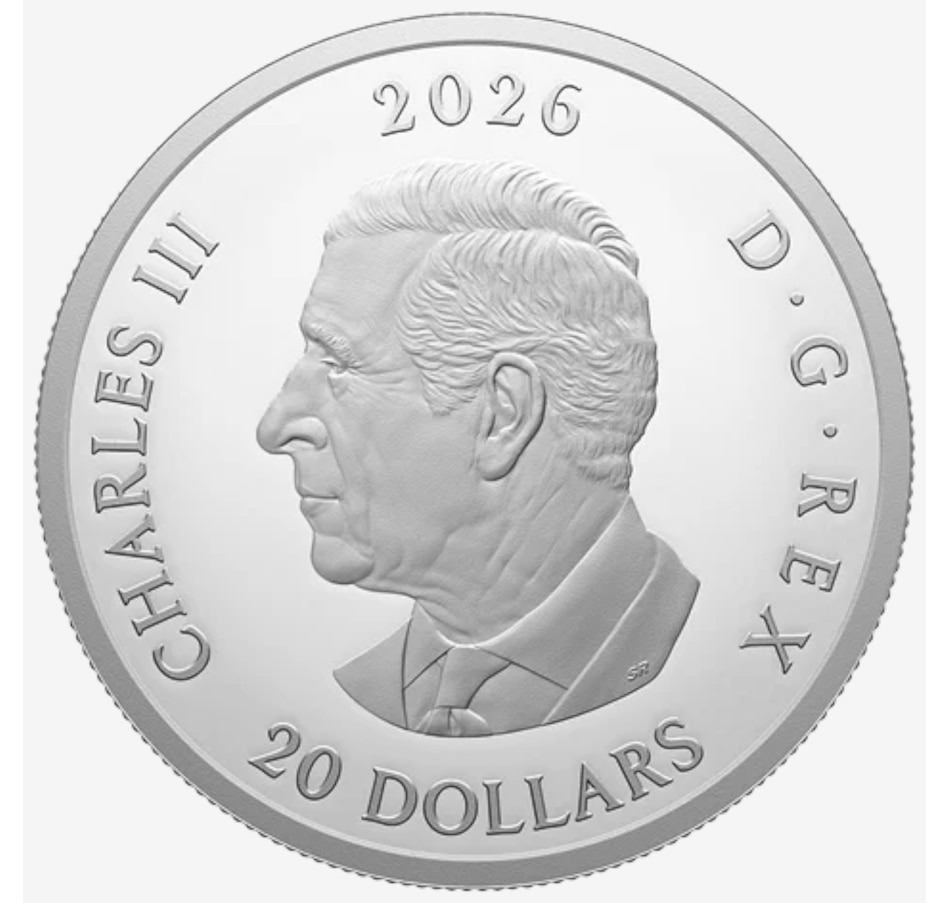 Image 734546_ALTMORE2.jpg, Product 734-546 / Price $279.95, 2026 $20 Kluane National Park and Reserve Fine Silver Coin from Royal Canadian Mint (RCM) on TSC.ca's Coins department
