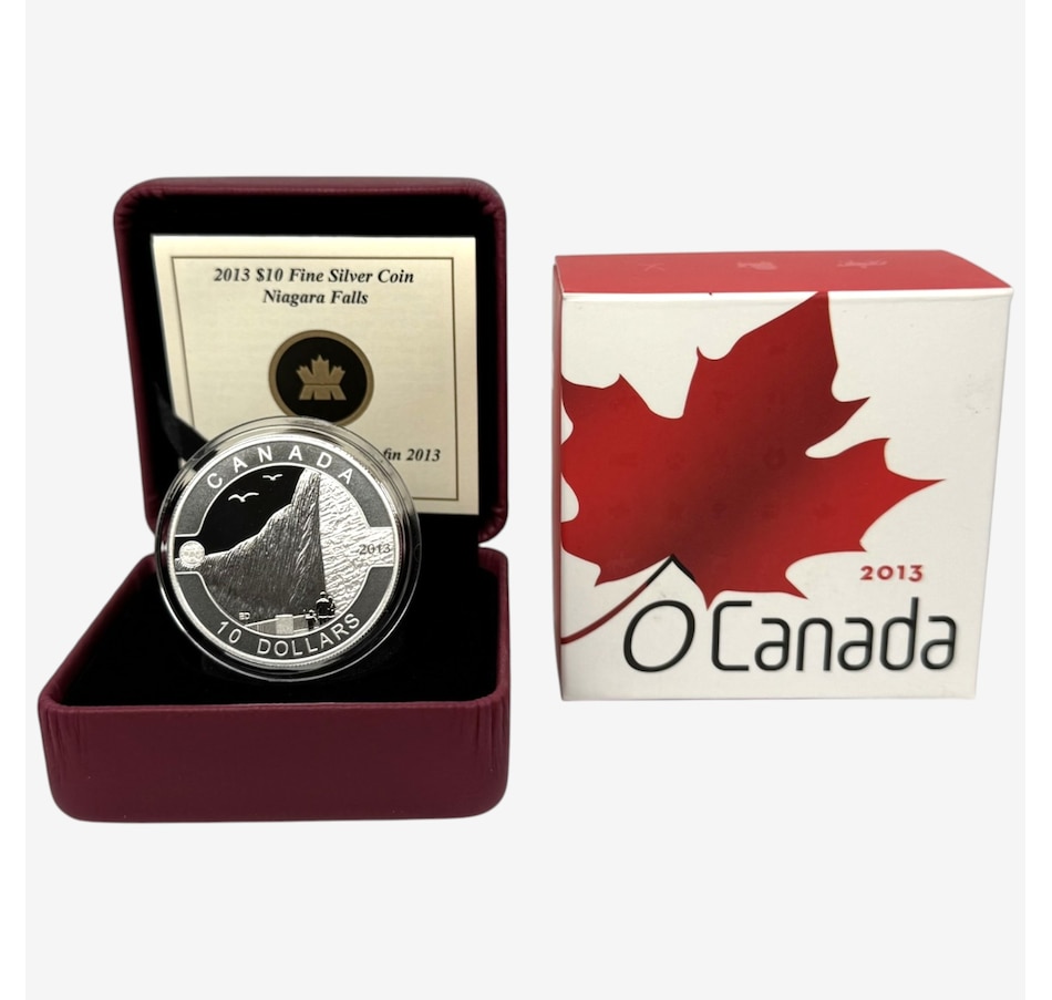 Image 734557.jpg, Product 734-557 / Price $89.95, $10 2013 Niagara Falls Proof Silver Coin - Seventh in the O Canada Series from Royal Canadian Mint (RCM) on TSC.ca's Coins department