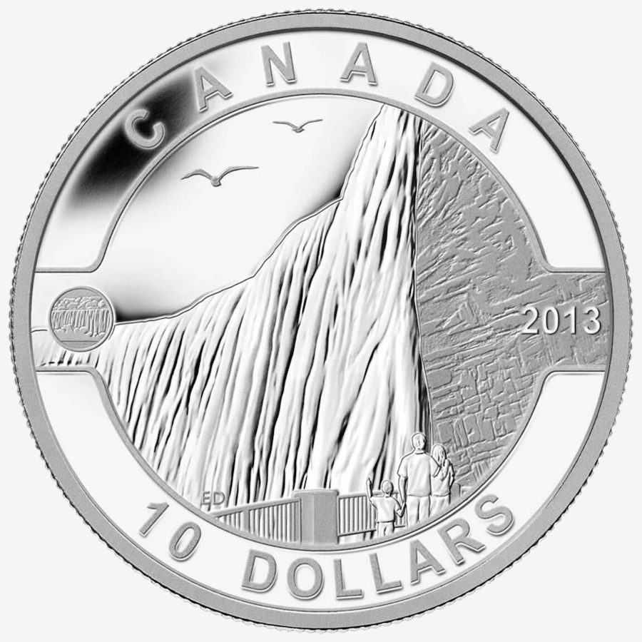 Image 734557_ALTMORE1.jpg, Product 734-557 / Price $89.95, $10 2013 Niagara Falls Proof Silver Coin - Seventh in the O Canada Series from Royal Canadian Mint (RCM) on TSC.ca's Coins department