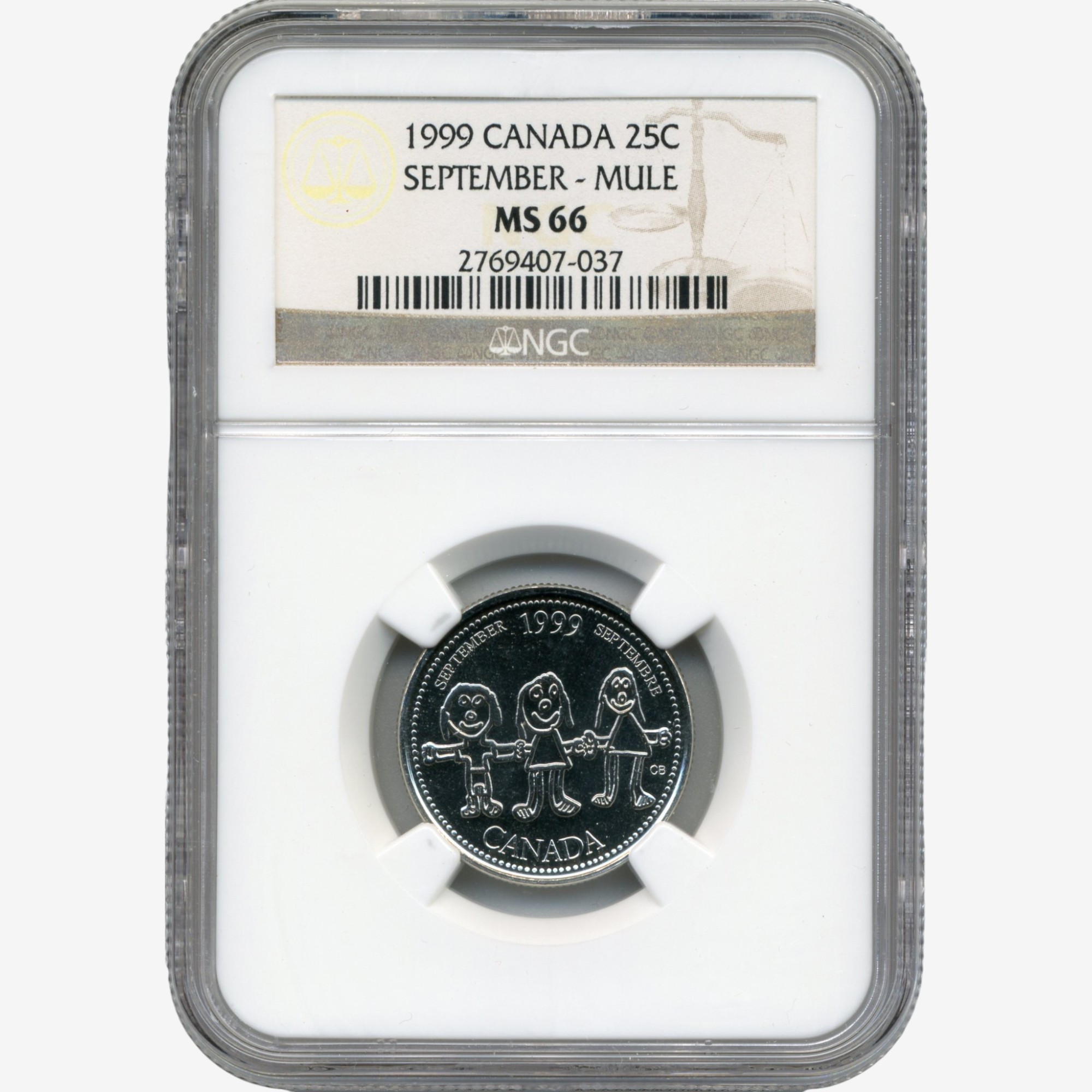 1999年 タクリミノスpsa9 September-Issue 1999 Quarter No Denomination Mule Error PCGS