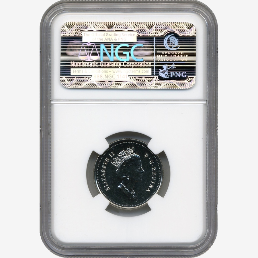 Image 734564_ALTMORE1.jpg, Product 734-564 / Price $499.95, September-Issue 1999 Quarter No Denomination Mule Error PCGS Certified MS66       from Canadian Coin & Currency on TSC.ca's Coins department