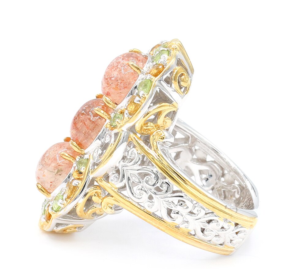 Image 734568_ALTMORE1.jpg, Product 734-568 / Price $229.99, Gems en Vogue Palladium Silver Copper Sunstone Ring With Citrine and Peridot from Gems En Vogue on TSC.ca's Jewellery department