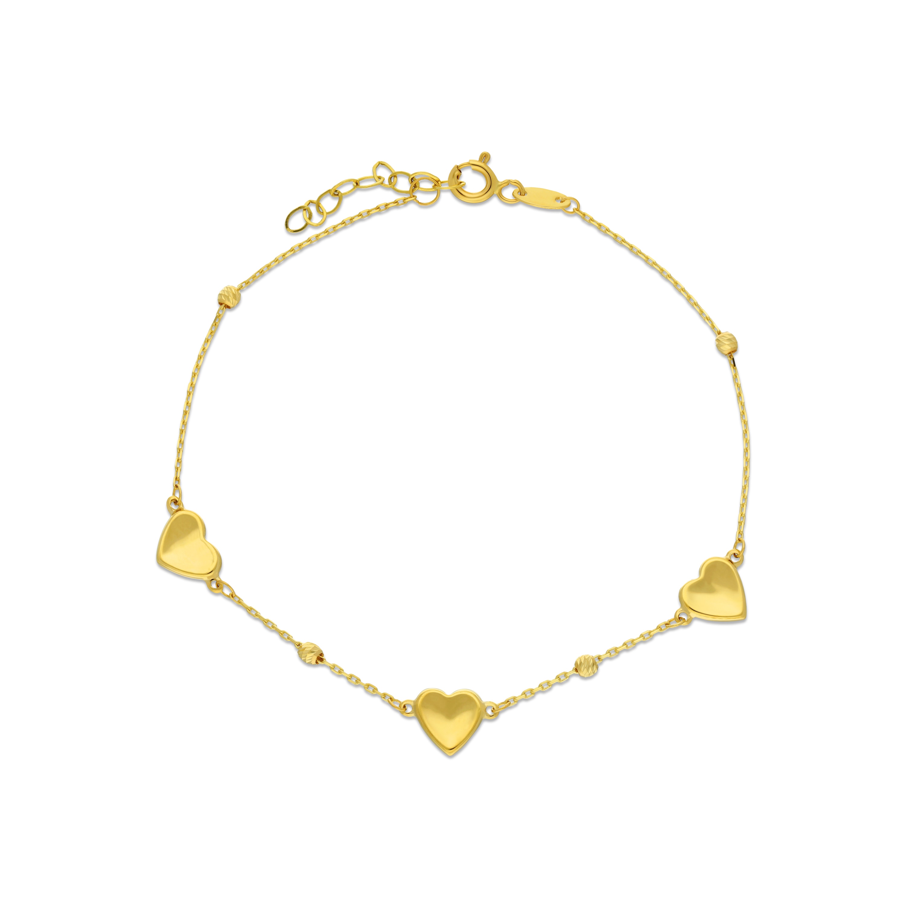 Heart Diamond Accent Bolo Bracelet Sterling Silver/10K Gold | Jared