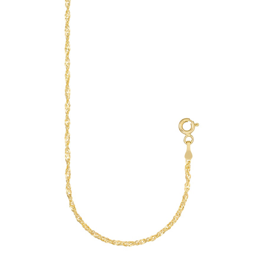 Image 734734.jpg, Product 734-734 / Price $299.99, TruGold 10K Yellow Gold Singapore Anklet from TruGold on TSC.ca's Jewellery department