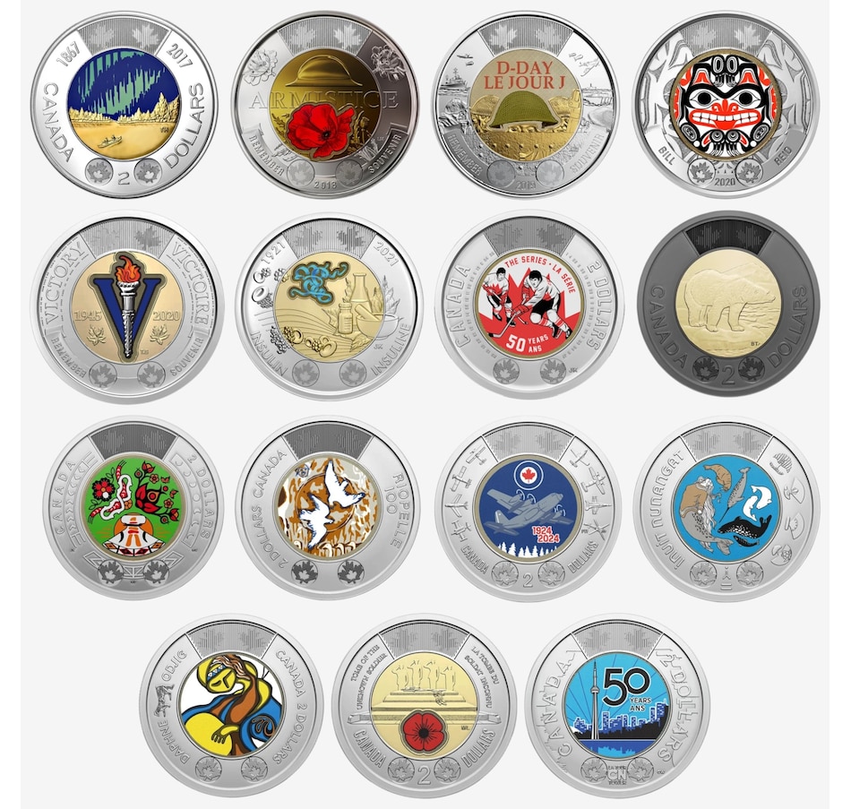 Image 734839_ALTMORE4.jpg, Product 734-839 / Price $188.88, Complete Coloured Coin Collection, 2004–2026 from Royal Canadian Mint (RCM) on TSC.ca's Coins department