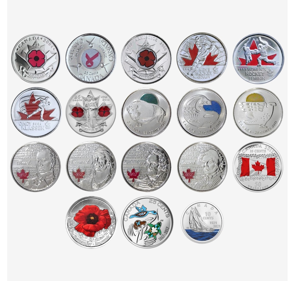 Image 734839_ALTMORE6.jpg, Product 734-839 / Price $188.88, Complete Coloured Coin Collection, 2004–2026 from Royal Canadian Mint (RCM) on TSC.ca's Coins department