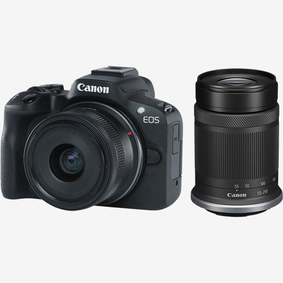Image 734842_ALTMORE1.jpg, Product 734-842 / Price $1,299.99, Canon EOS R50 with RF-S 18-45mm f4.5-6.3 Lens and RF-S 55-210mm F5-7.1 IS STM Lens from Canon on TSC.ca's Electronics department