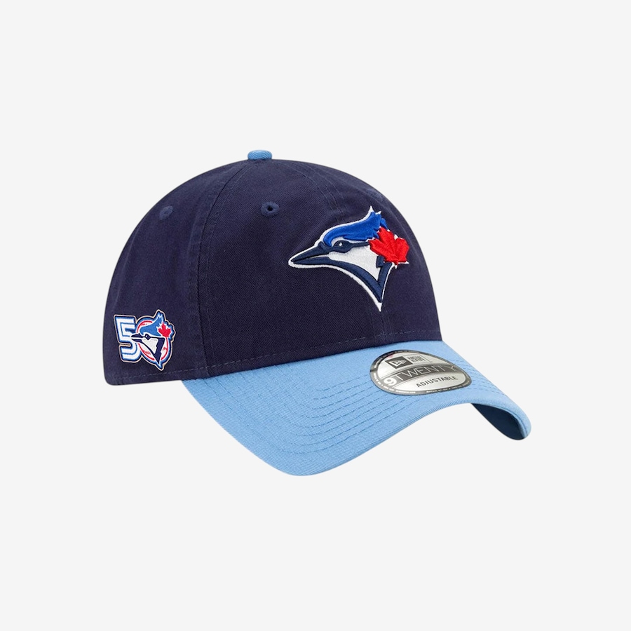 Image 734851.jpg, Product 734-851 / Price $52.99, Men's Toronto Blue Jays New Era 50th Season Side Patch 9TWENTY Adjustable Strapback Hat from New Era on TSC.ca's Sports department