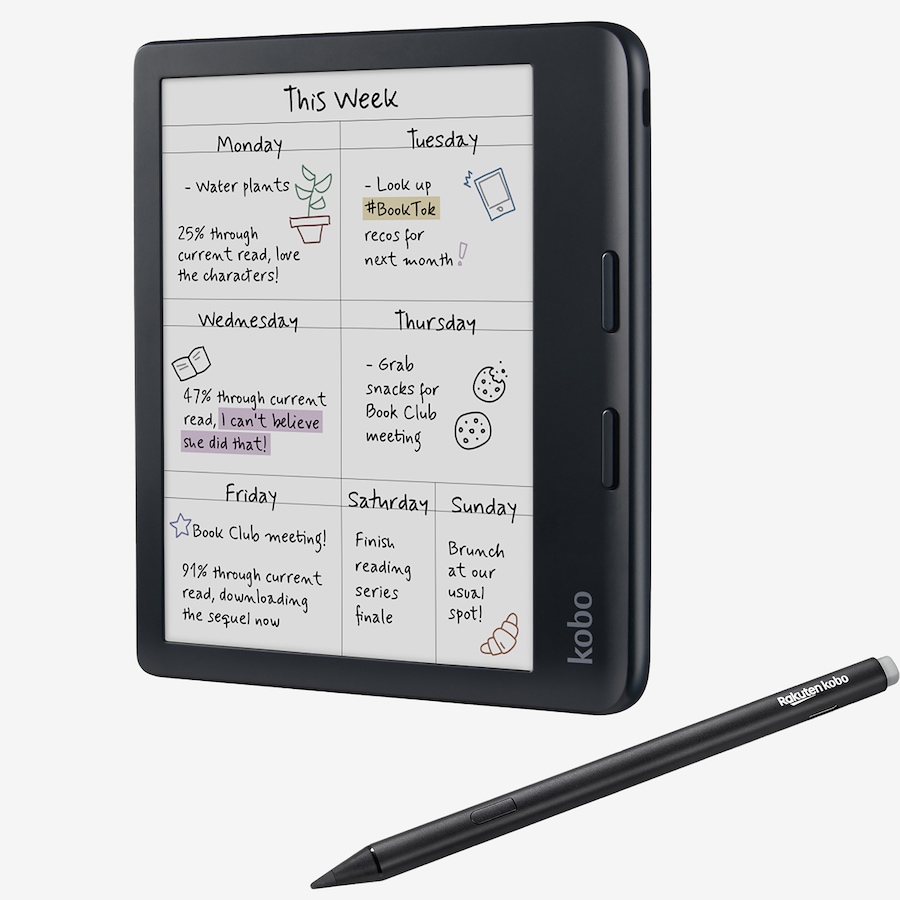 Image 734893_BLK.jpg, Product 734-893 / Price $379.98, Kobo Libra Colour with Stylus 2 from Kobo on TSC.ca's Electronics department