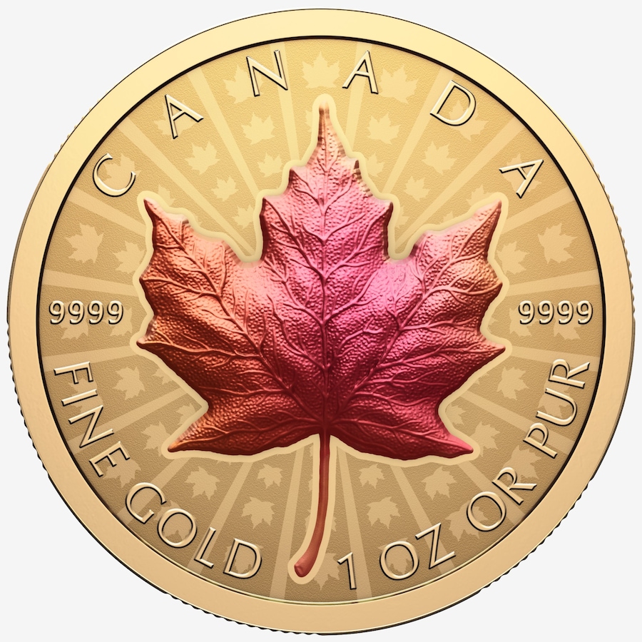 Image 734981_ALTMORE1.jpg, Product 734-981 / Price $8,799.00, 2026 $200 Ultra High Relief fine Gold Maple Leaf Coin from Royal Canadian Mint (RCM) on TSC.ca's Coins department