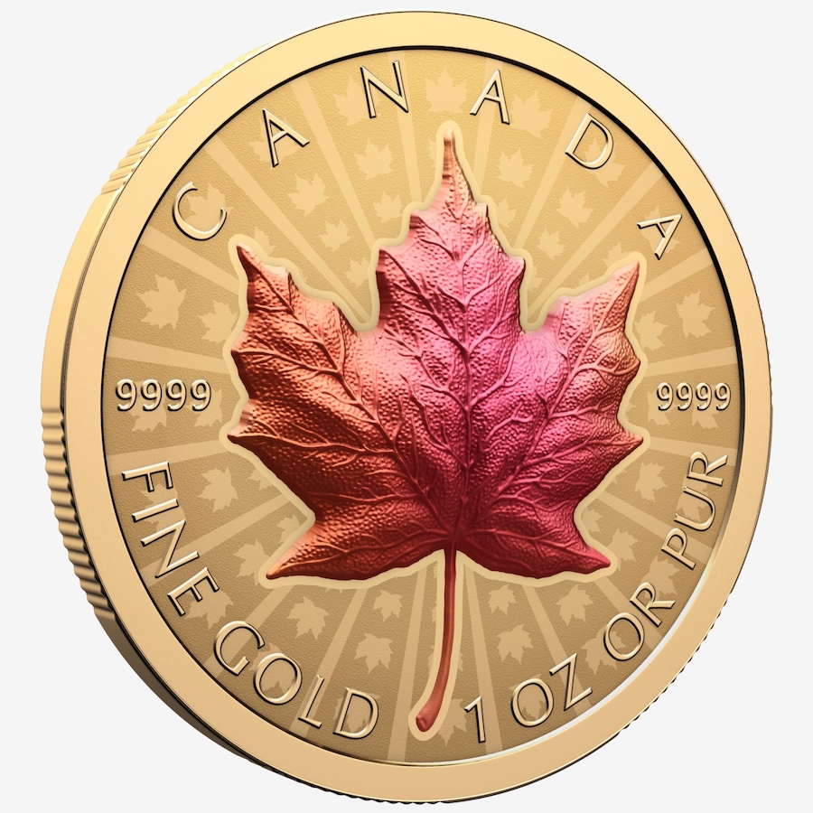 Image 734981_ALTMORE2.jpg, Product 734-981 / Price $8,799.00, 2026 $200 Ultra High Relief fine Gold Maple Leaf Coin from Royal Canadian Mint (RCM) on TSC.ca's Coins department