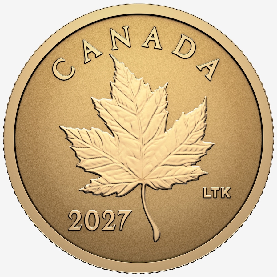 Image 734983_ALTMORE1.jpg, Product 734-983 / Price $199.95, 2027 Pure Gold Iconic Maple Leaf Dollar Coin from Royal Canadian Mint (RCM) on TSC.ca's Coins department