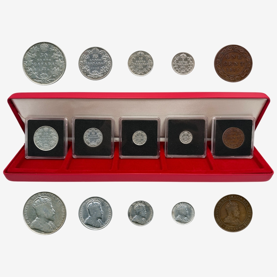 Image 734986_ALTMORE2.jpg, Product 734-986 / Price $11,199.00, 1902-2027 Fine Gold 4 Coin Set – Edward VII, Plus Free Bonus from Royal Canadian Mint (RCM) on TSC.ca's Coins department