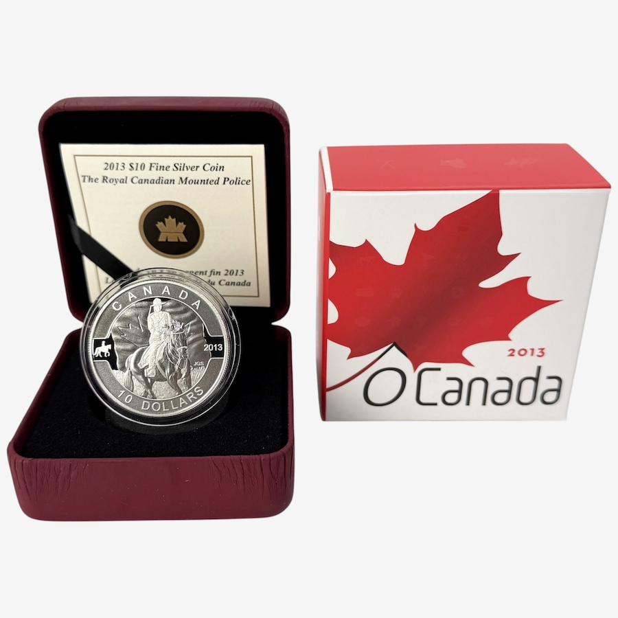 Image 734988.jpg, Product 734-988 / Price $89.95, 2013 RCMP $10 Proof Silver Coin  from Royal Canadian Mint (RCM) on TSC.ca's Coins department