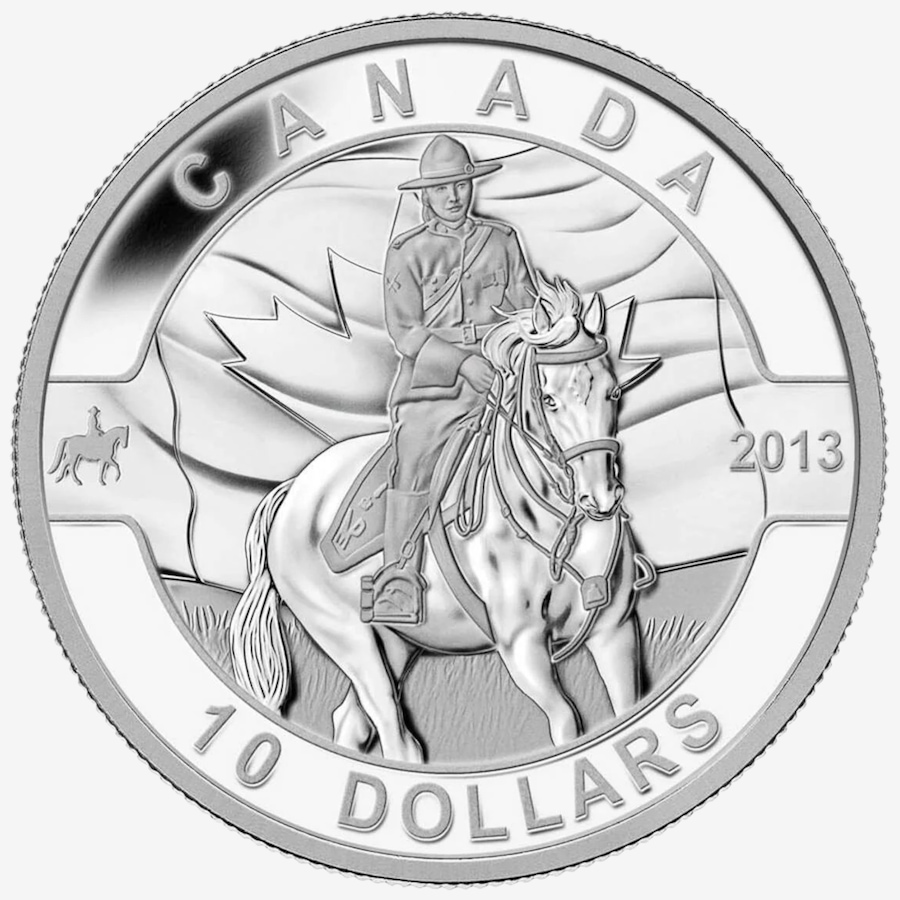 Image 734988_ALTMORE1.jpg, Product 734-988 / Price $89.95, 2013 RCMP $10 Proof Silver Coin  from Royal Canadian Mint (RCM) on TSC.ca's Coins department