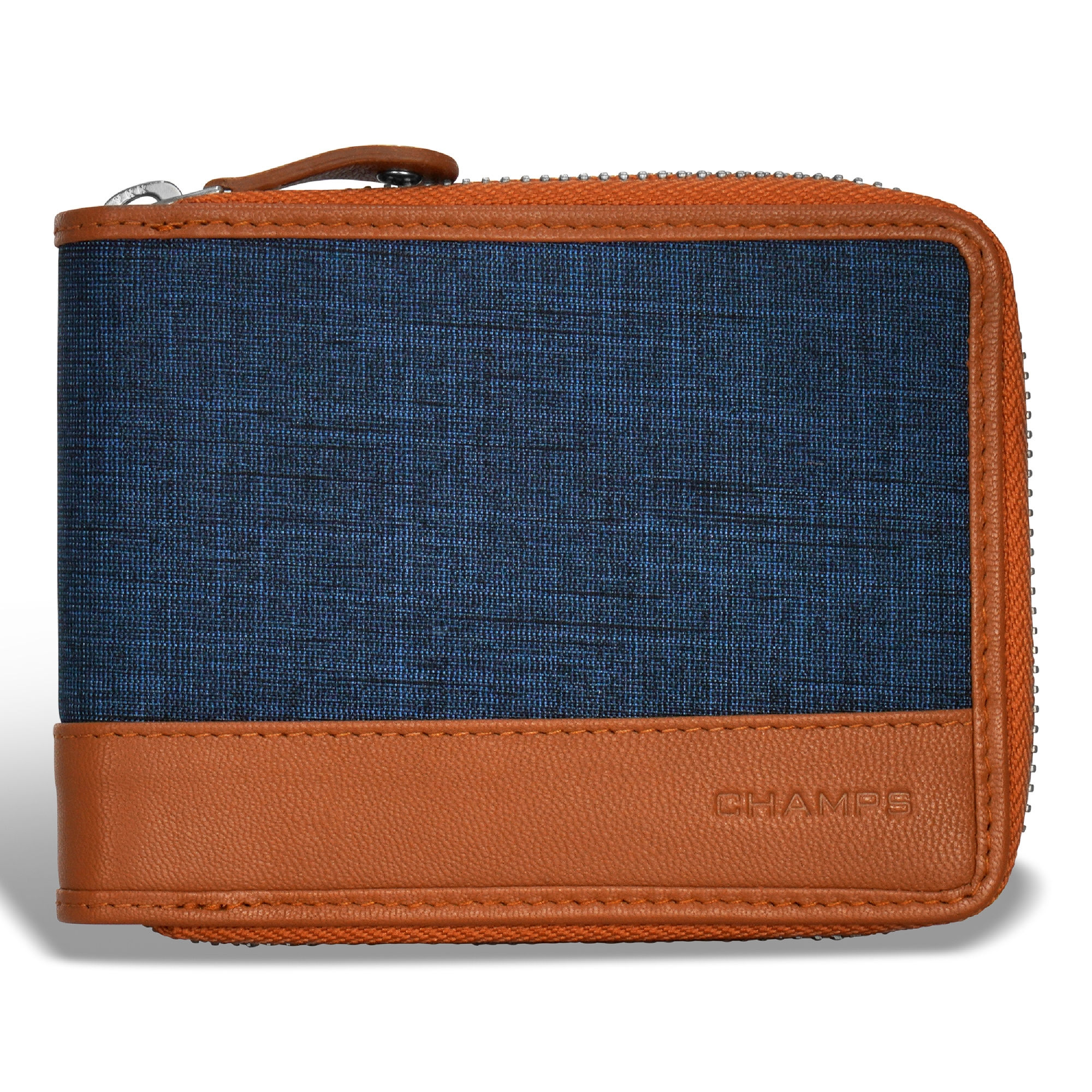 Champs Denim Leather Zip Around Wallet - TSC.ca