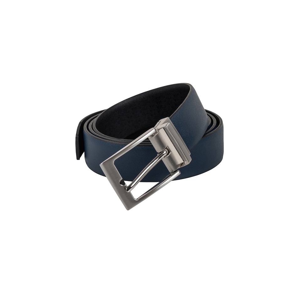 Image 735696_NBK.jpg, Product 735-696 / Price $25.99, Champs 007 Reversible Belt Cut to Size (navy/black) from Champs on TSC.ca's Fashion department