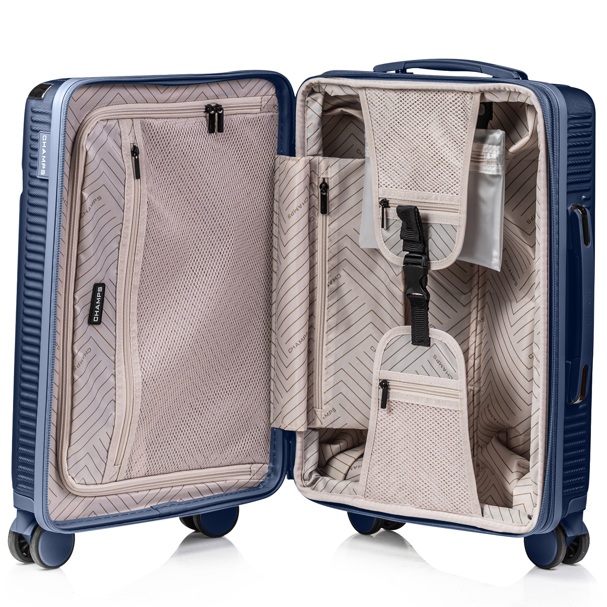 Champs Luggage Legacy Collection Hard Side Spinner Expandable