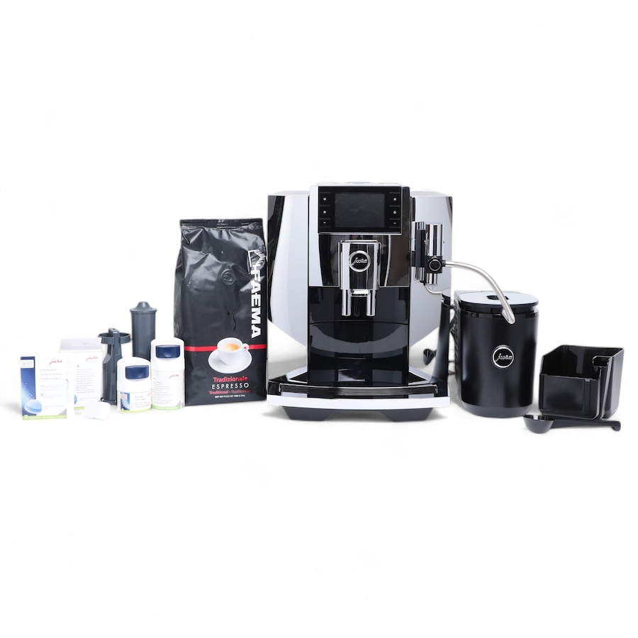 Image 735707.jpg, Product 735-707 / Price $2,995.00, Jura E8 Chrome Automatic Bean-to-Cup Espresso Machine Bundle from Jura on TSC.ca's Kitchen department