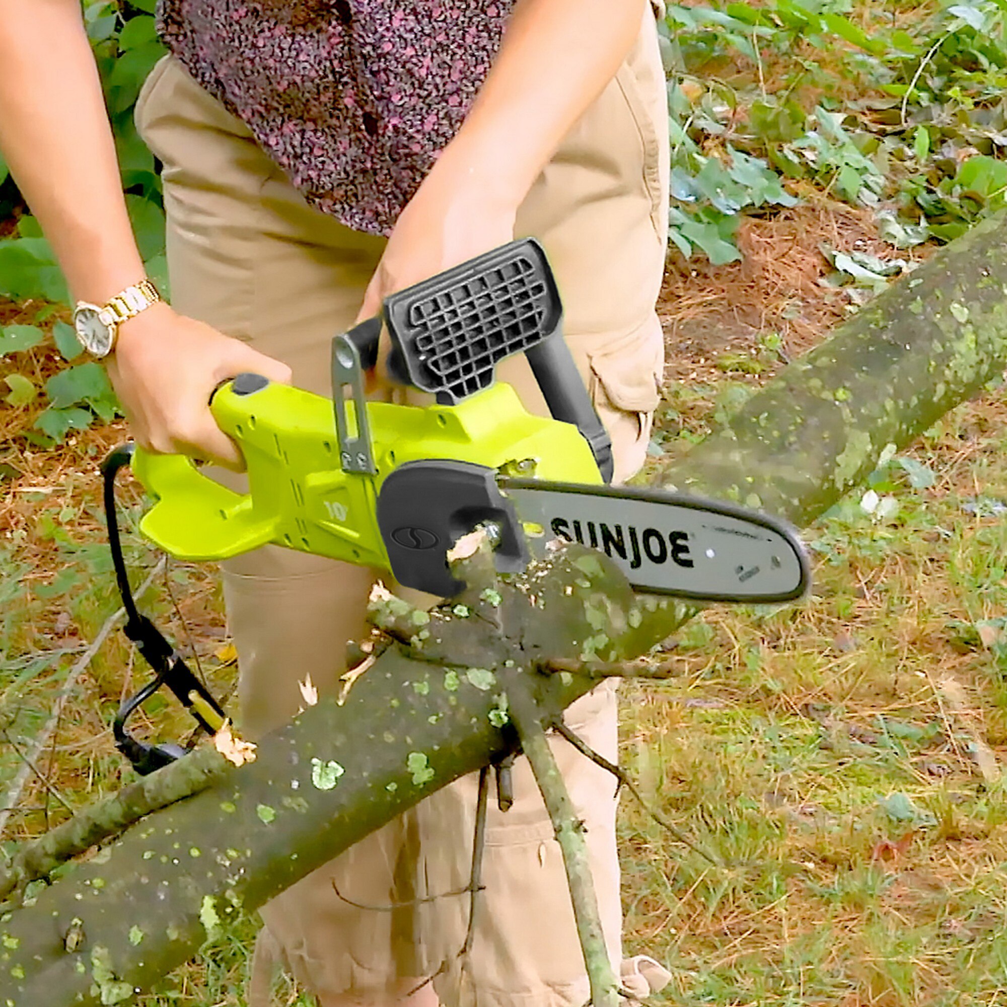 Sun Joe 2-in-1 Electric Convertible Pole Chainsaw (10