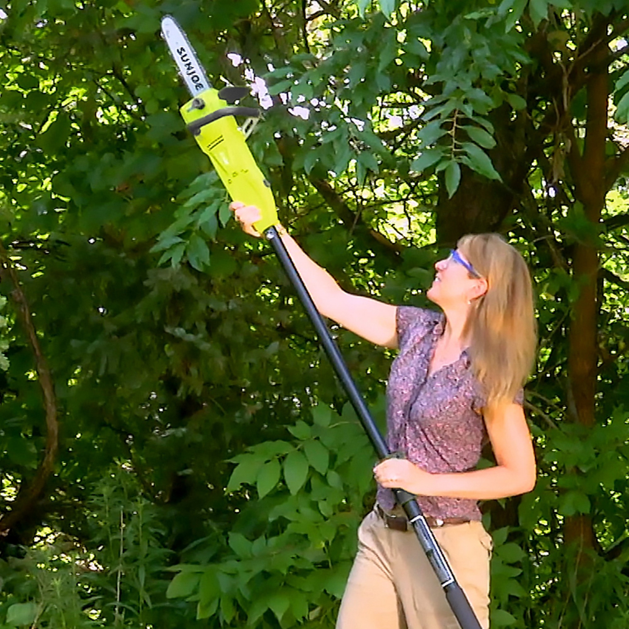 Sun Joe 2-in-1 Electric Convertible Pole Chainsaw (10
