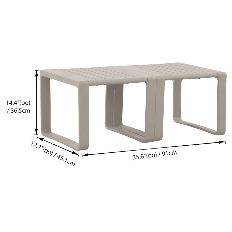 Image 735746_ALTMORE2.jpg, Product 735-746 / Price $199.99, Patioflare Plus Collection Recycled Plastic Coffee Table Set from Patioflare on TSC.ca's Home & Garden department