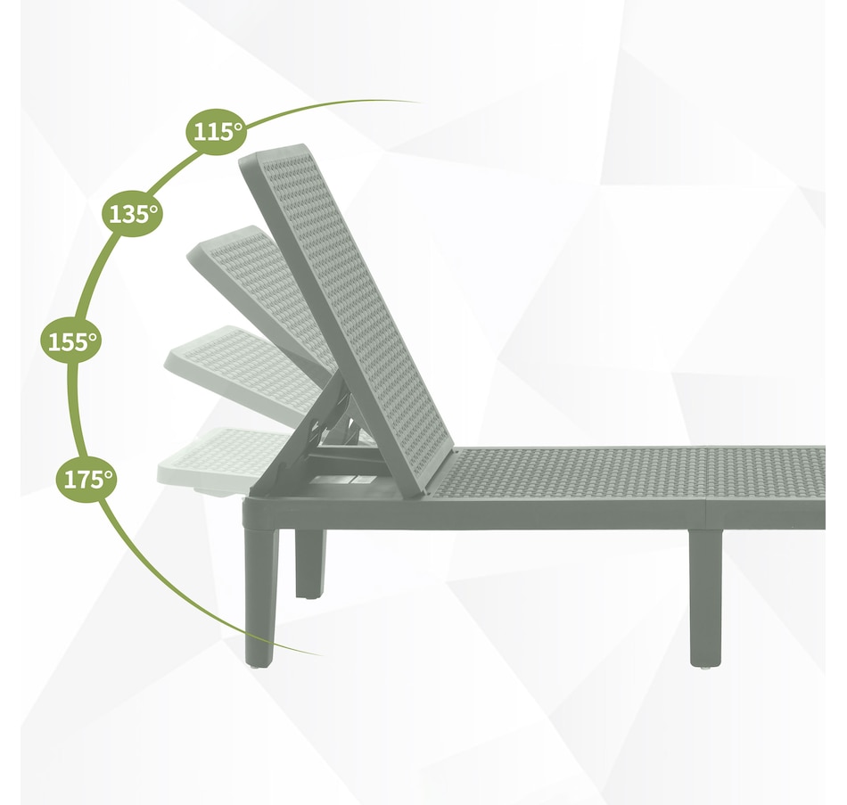 Image 735751_ALTMORE2.jpg, Product 735-751 / Price $179.99, Patioflare Plus Collection Recycled Plastic Outdoor Lounger Chair from Patioflare on TSC.ca's Home & Garden department