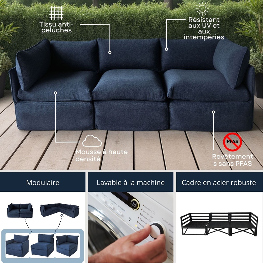 Image 735752_ALTMORE3.jpg, Product 735-752 / Price $699.99, Patioflare Flexiform Modular Set Outdoor Arm Club Chair from Patioflare on TSC.ca's Home & Garden department