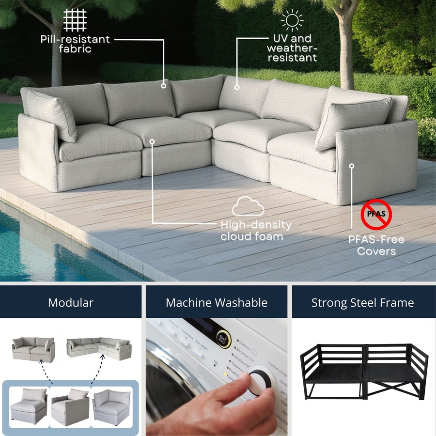 Image 735752_ALTMORE6.jpg, Product 735-752 / Price $699.99, Patioflare Flexiform Modular Set Outdoor Arm Club Chair from Patioflare on TSC.ca's Home & Garden department