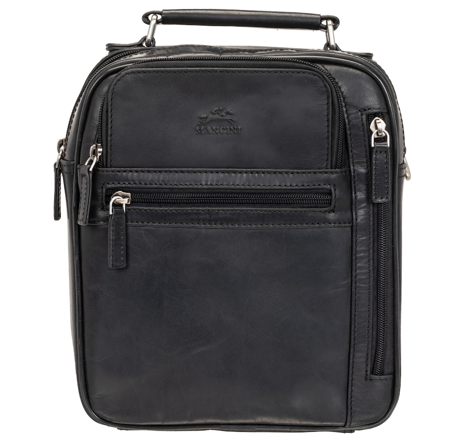Image 735778_BLK.jpg, Product 735-778 / Price $166.99, Mancini Buffalo Large Unisex Bag from Mancini Fine Leather on TSC.ca's Fashion department