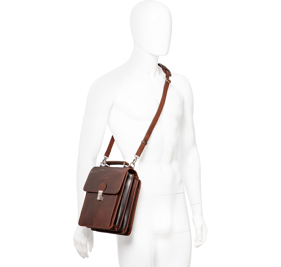 Image 735779_ALTMORE10.jpg, Product 735-779 / Price $199.99, Mancini Buffalo Unisex Bag with Back Organizer from Mancini Fine Leather on TSC.ca's Fashion department