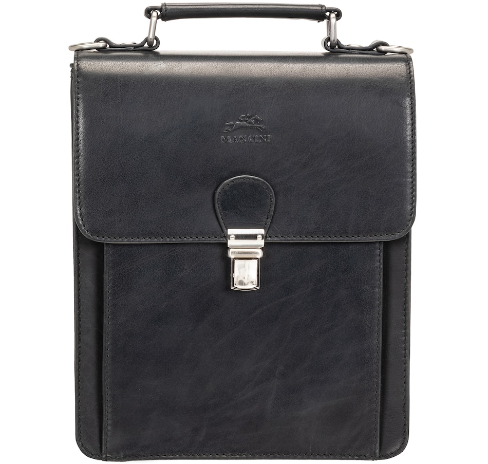 Image 735779_BLK.jpg, Product 735-779 / Price $199.99, Mancini Buffalo Unisex Bag with Back Organizer from Mancini Fine Leather on TSC.ca's Fashion department