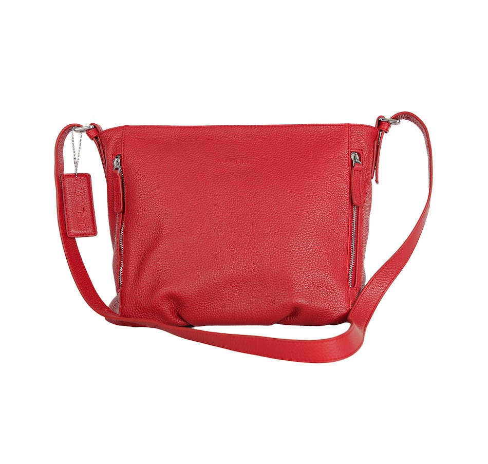 Image 735790_RED.jpg, Product 735-790 / Price $109.99, Mancini Mila Hobo Style Handbag from Mancini Fine Leather on TSC.ca's Fashion department