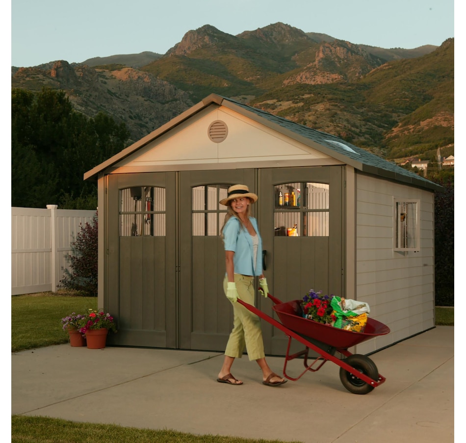 Image 735800_ALTMORE3.jpg, Product 735-800 / Price $5,999.99, Lifetime 11' x 11' Outdoor Storage Shed from Lifetime on TSC.ca's Home & Garden department