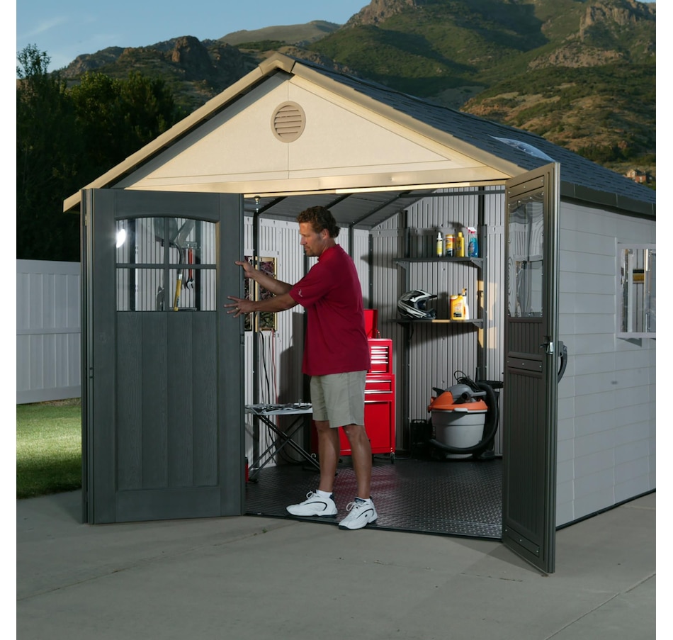 Image 735800_ALTMORE4.jpg, Product 735-800 / Price $5,999.99, Lifetime 11' x 11' Outdoor Storage Shed from Lifetime on TSC.ca's Home & Garden department