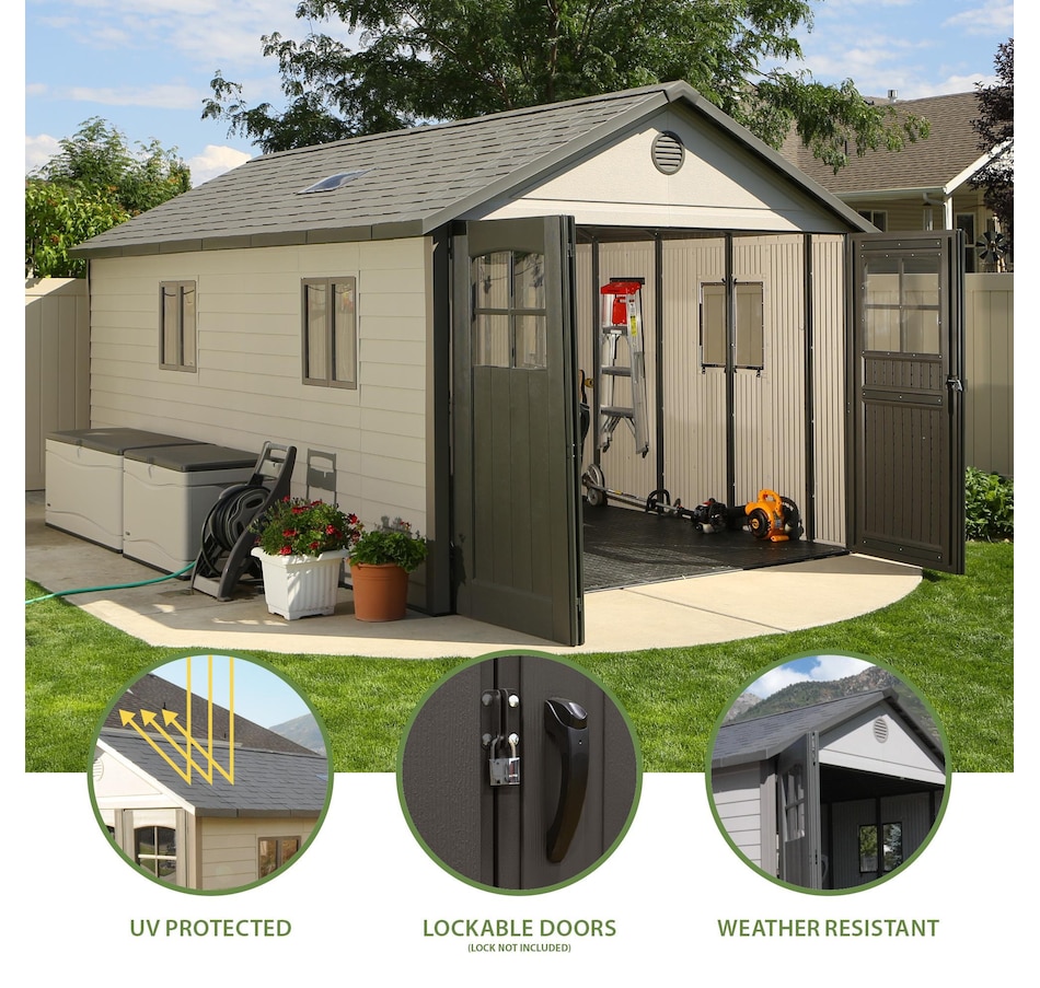 Image 735801_ALTMORE6.jpg, Product 735-801 / Price $7,799.99, Lifetime 11' x 18.5' Outdoor Storage Shed from Lifetime on TSC.ca's Home & Garden department