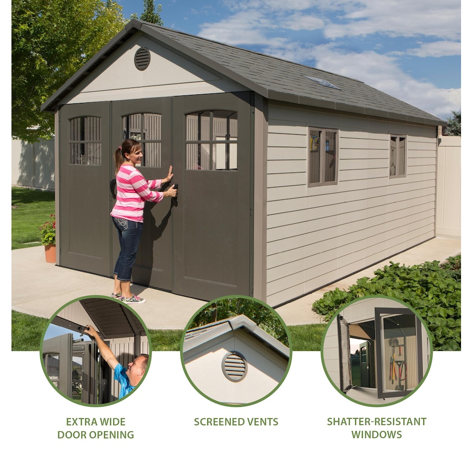 Image 735801_ALTMORE8.jpg, Product 735-801 / Price $7,799.99, Lifetime 11' x 18.5' Outdoor Storage Shed from Lifetime on TSC.ca's Home & Garden department
