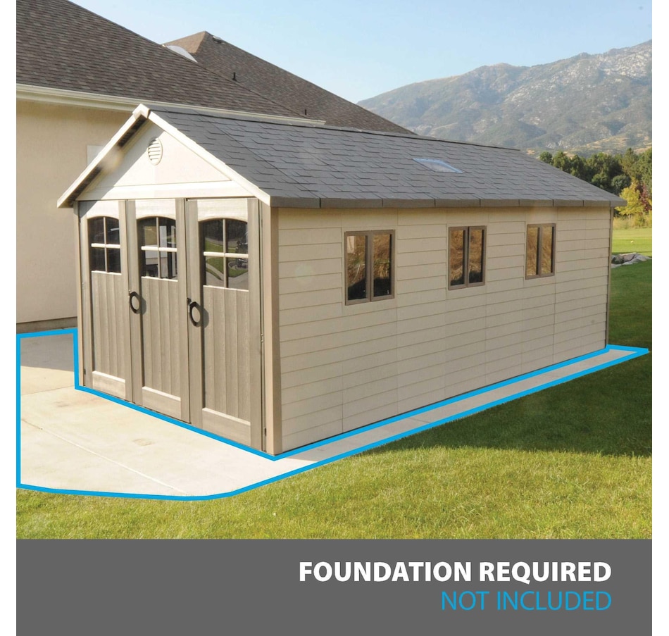 Image 735802_ALTMORE1.jpg, Product 735-802 / Price $7,999.99, Lifetime 11' x 21' Outdoor Storage Shed from Lifetime on TSC.ca's Home & Garden department